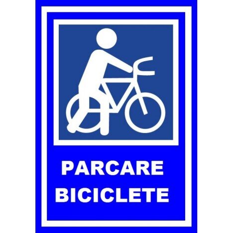 Placuta parcare biciclete